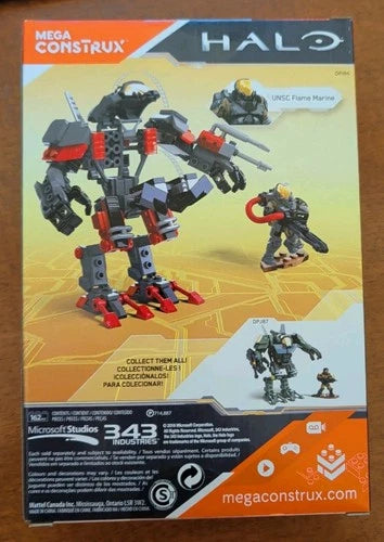 Mega Construx Halo Incinerator Cyclops Building Set - DPJ86 162 Pcs. NEW/SEALED