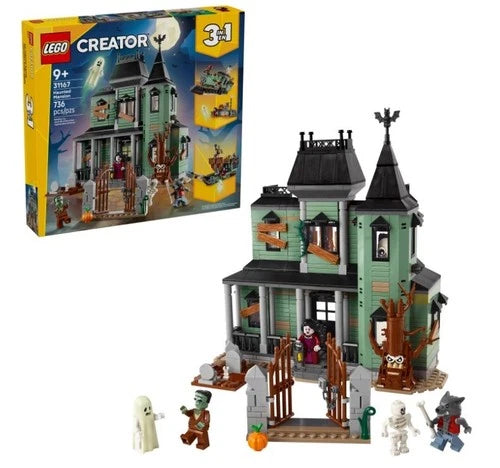 MEOW Creator 3 in 1 Haunted Mansion Building Toy for Kids - Halloween Building