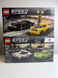 Lego 75888 Speed Champions Porsche 911s + 75893 Dodge Challenger & Charger
