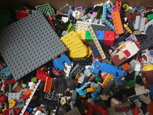 LEGO Bulk Lot Mixed Bricks, Pieces & Parts Multicolor Plastic in Box