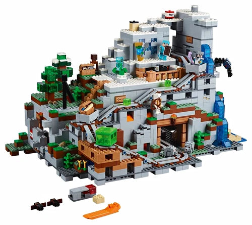 GENERIC Minecraft The Mountain Cave 21137 Retired Complete Set 2863pcs No Box