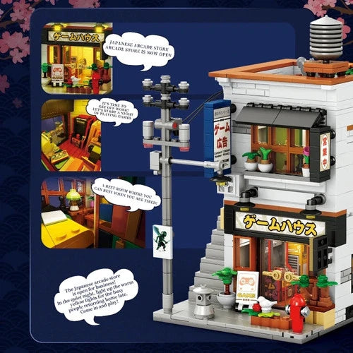 Japanese GAME STORE Buildings blocks Architecture Building Blocks toy gift