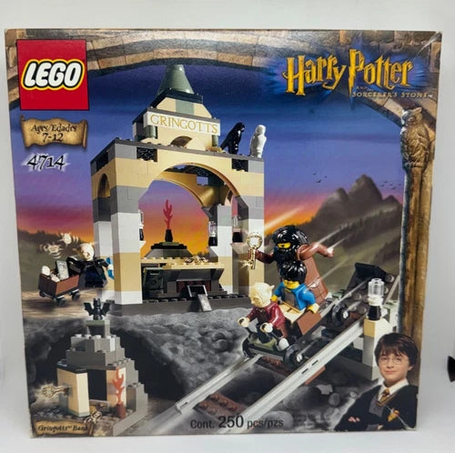 MEOW Harry Potter Gringotts Bank 4714 Sorcerers Stone Hagrid 2002 Complete