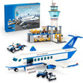 City Passenger Airplane Building Blocks Set with Plane,Airport, Terminal