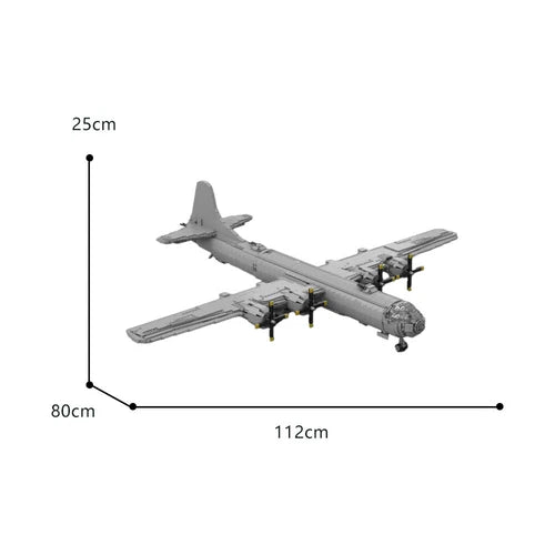 MOC: 1:35 Scale Plane with Moving Flaps and Gear 3096 Pieces Toys Building Set