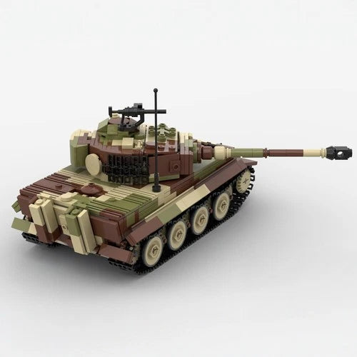 MOC military WWII Tiger tank model building blocks Toys Birthday Gift set