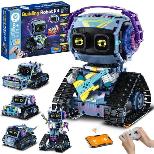 Robot Building Kit with Remote Control STEM Gifts for Boys 812