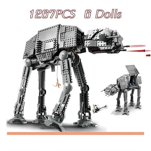 Moc Space At-at Walker Building Blocks Set with Figures Compatible 75288 Diy Toy