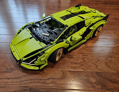 MEOW Technic 42115 Lamborghini Sián FKP 37 Custom Printed 3696pc 98% Complete