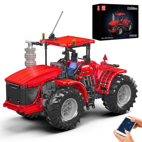 Mould King 17082 Remote Controlled Tractor Red Car Model Building Block Toy Gift