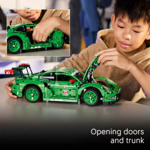 LEGO Technic Porsche 911 GT3 R REXY AO Racing Car Building Toy for Boys & Girls