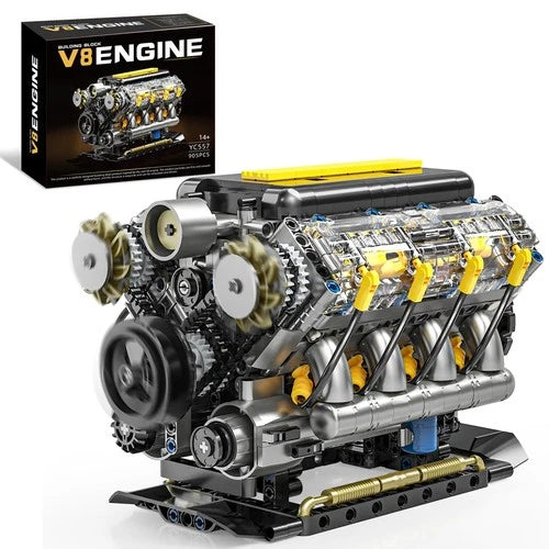 BseSparklion V8 Engine Model Building Kit That Runs - Visible Mini Engine...