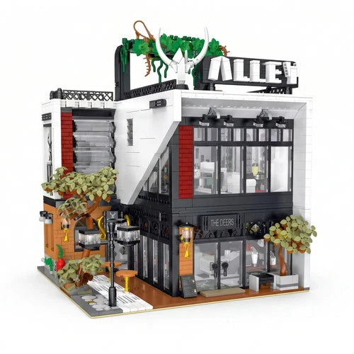 Deers Bubble Tea Café with LED Light Kit Building Blocks Set General Jim's Toy