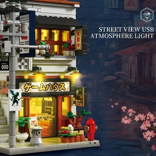 Japanese GAME STORE Buildings blocks Architecture Building Blocks toy gift