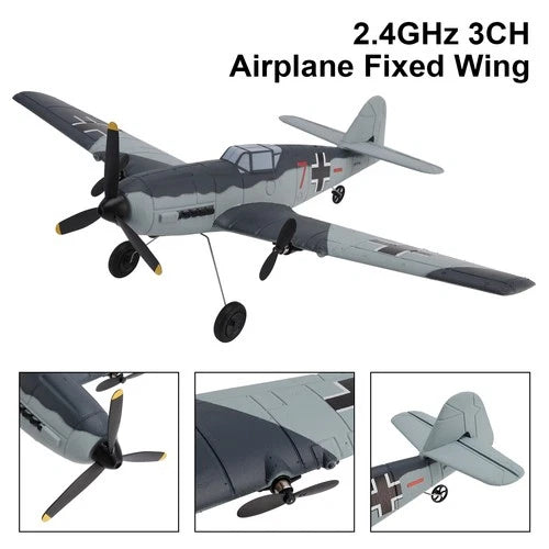 RC 76206 2.4GHz 3CH Airplane Fixed Wing With Gyro System 2 Batteries Kid Toy\`