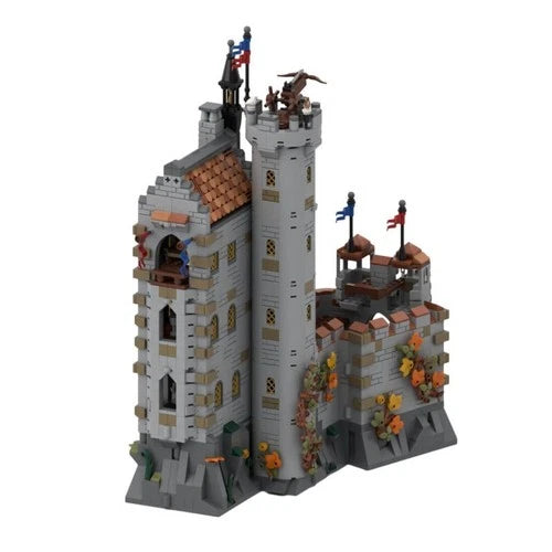 Modubrix MOC-167273 Dragon Slayer City Medieval 2602 Parts for Collection