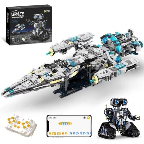 STEM Space Building Toys for Kids Ages 8-12 with Remote & APP Control, Techni...