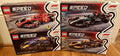 LOT OF 4 - LEGO Speed Champions (77242, 77243, 77244, 77251) F1 Race Cars - NEW!