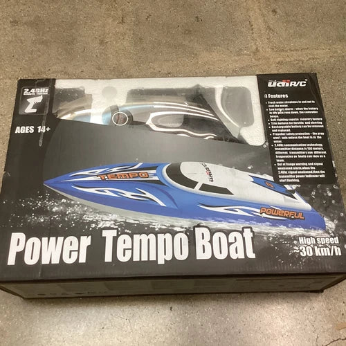 UDIRC UD1200 2 .4GHz Power Tempo High Speed R/C Boat 14" Ready to Go - Ages 14+