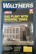 Walthers HO Scale Cornerstone ~ Gas Plant with Washing Tanks Kit ~ 933-2905