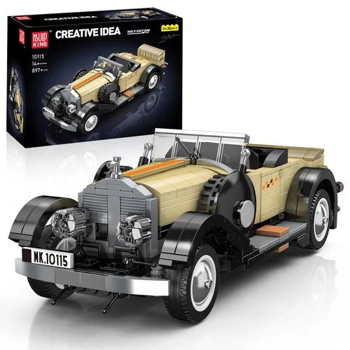 10115 Classic Vintage Car Building Kit, Retro Car Building Blocks Sets, 1:16