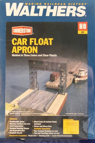 Walthers Cornerstone - Carfloat Apron Kit - HO Scale - 933-3068