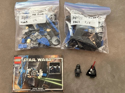 MEOW Star Wars TIE Fighter 7263 100% Complete with both Minifigs, Box, & Inst!