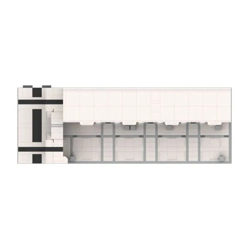 MOC-119261 Sci-Fi Battlefield Barracks Military Building Set 1684 Pcs