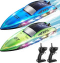 RC Boat for Kids Remote Control Boats Pool Lakes Bathtub Toy \| 8 LED Light Modes