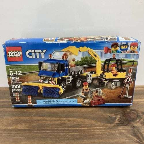 LEGO City: Sweeper & Excavator (60152) Retired New/Sealed \*Damaged Box\*