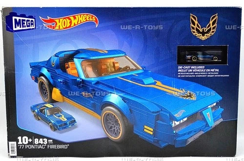 MEGA Hot Wheels 1977 Pontiac Firebird Building Block Set HKF85