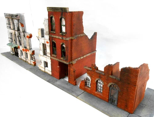 Dioramas Plus "Urban Building Ruins" 1/35 Diorama Kit WWII Rubble Bricks 3’ Long