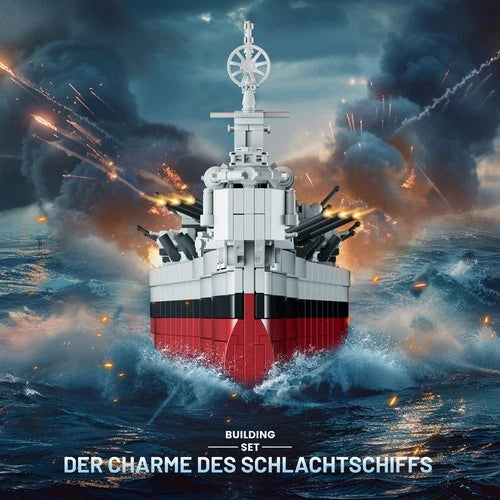 Toy Battleship Building Set 60011, Classic Creative Military Missouri Battles...