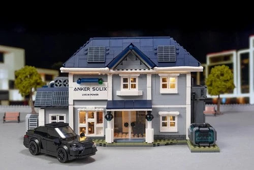 Anker Solix E10 Power Brick Building Block House - Lights Up - 1400pc - Pan Tasy