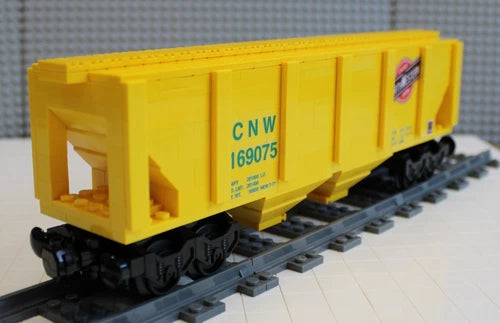 Custom Train Northwestern Closed Hopper YELLOW -PLEASE READ DESCRIPTION-