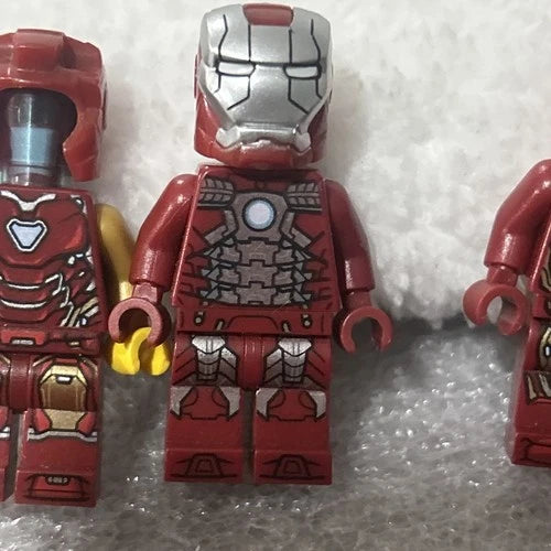 LEGO Marvel Iron Man 11 Minifigure Lot Mark 1, 5, 41, 43, 45, plus more. Vhtf