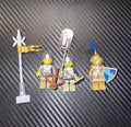 MEOW Gold Knight Minifigures with Accessories Castle Fantasy Era