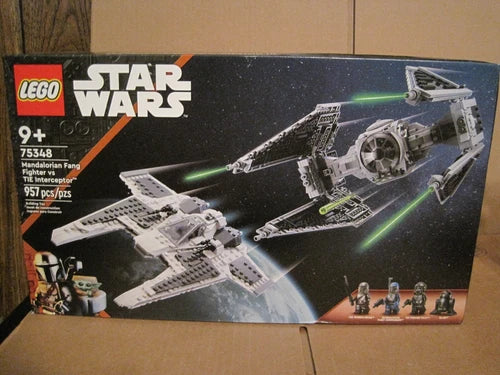 2023 LEGO 75348 STAR WARS MANDALORIAN FANG FIGHTER VS. TIE INTERCEPTOR--NEW