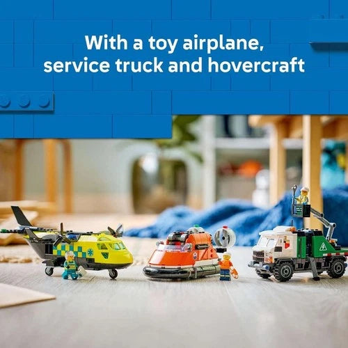 LEGO City Airplane, Service Truck & Hovercraft Remix (60505)