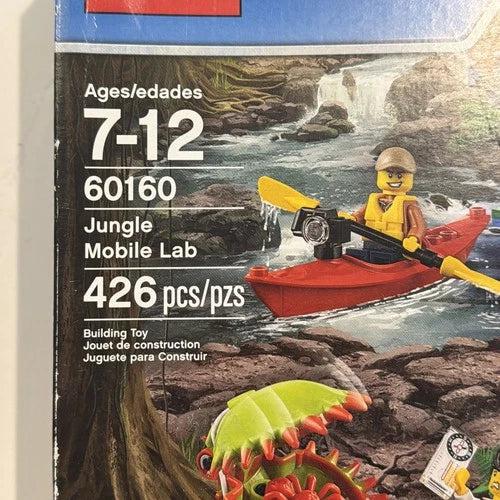 LEGO CITY: Jungle Mobile Lab (60160) Tuck Kayak New in Open box - Retired
