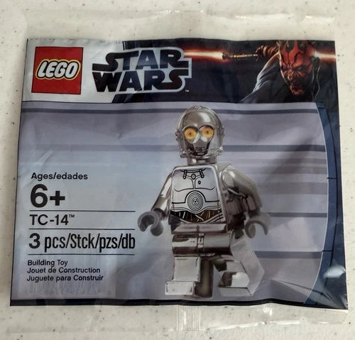 MEOW Star Wars 5000063 TC-14 Protocol Droid Chrome Polybag Minifigure - Sealed