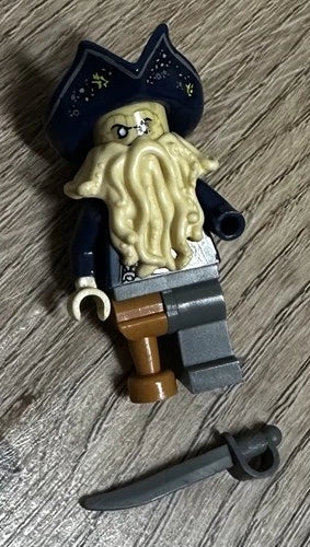 LEGO Pirates Caribbean Davy Jones POC031 Minifigure Black Pearl 4184 Rare