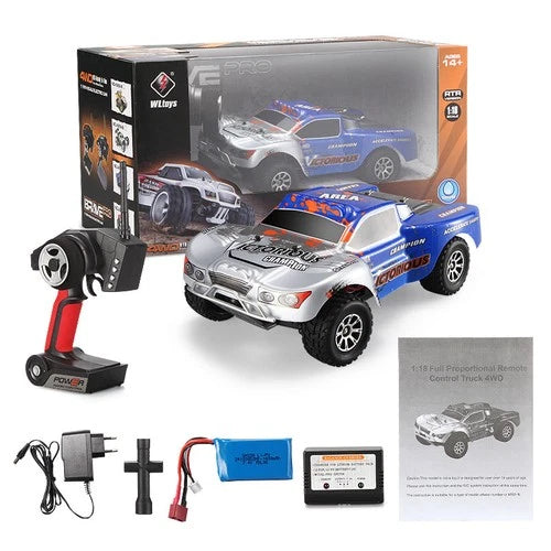 Wltoys A969B RC Car, 1/18 4WD 70Km/H High Speed
