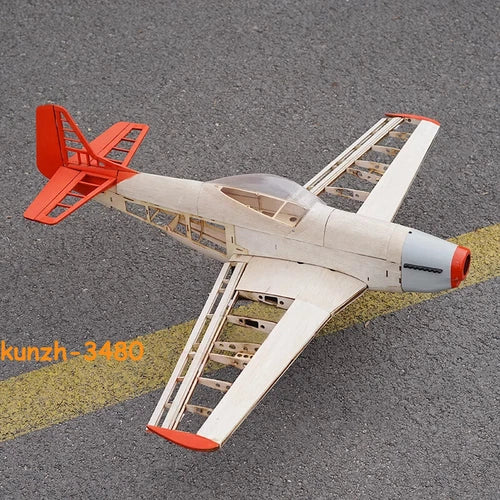 1000mm Upgraded RC Plane Laser Cut Balsa Wood Airplane Model P51 Kit Wingspan