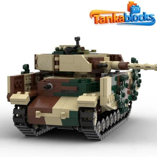 MOC-67859 Military Series H-type Tank building blocks Toys Christmas gift
