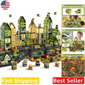 STEM Magnetic Tiles 100PC Army Base Building Blocks Kids Educational Gift