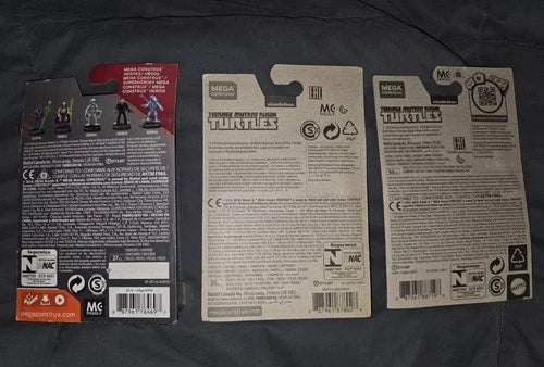 Mega Construx Heroes Teenage Mutant Ninja Turtles Set Of 3 Brand New