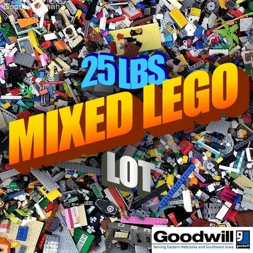 25 Lbs. MEOW Bulk Lot Bricks Pieces Mixed + GUARANTEED MINIFIGURES - READ BELOW