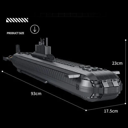 Panlos Project 941 Shark Typhoon Class Submarine building blocks 4474 pcs No box