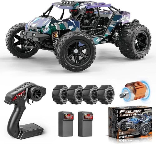 1/14 Brushless RC Cars for Adults Fast 60+ mph, RC Trucks 4x4 Offroad